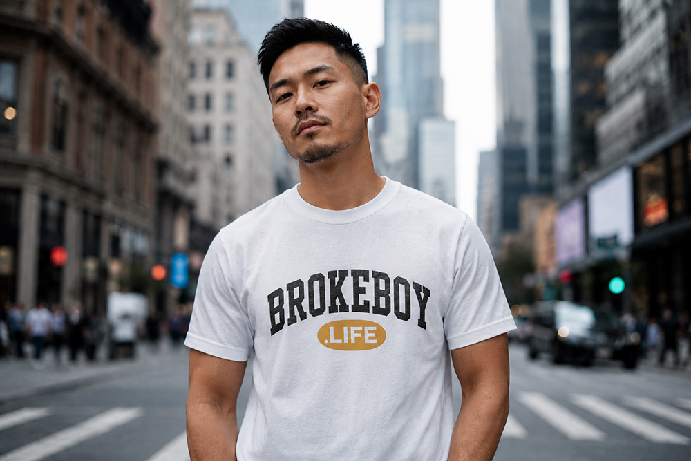 Lifestyle streetwear designed for entrepreneurs, creators, and dream chasers embracing the Broke Boy mindset.